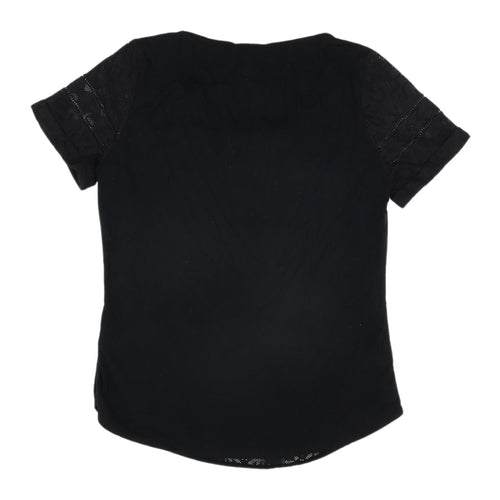 Marks & Spencer Women’s Black Lace Blouse Size 8