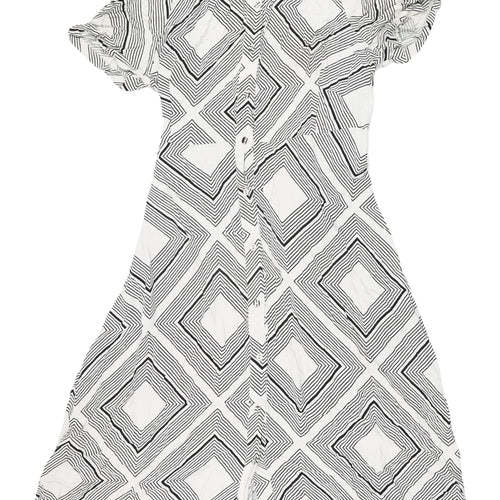 Marks and Spencer Women's Ivory Shirt Dress, Size 18