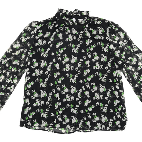 Topshop Women's Floral Blouse - Multicoloured, Size 12