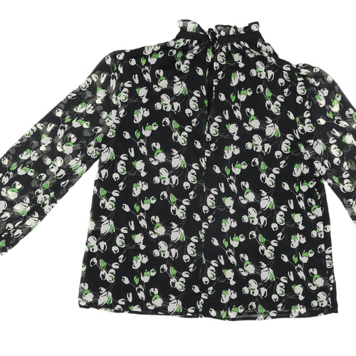 Topshop Women's Floral Blouse - Multicoloured, Size 12