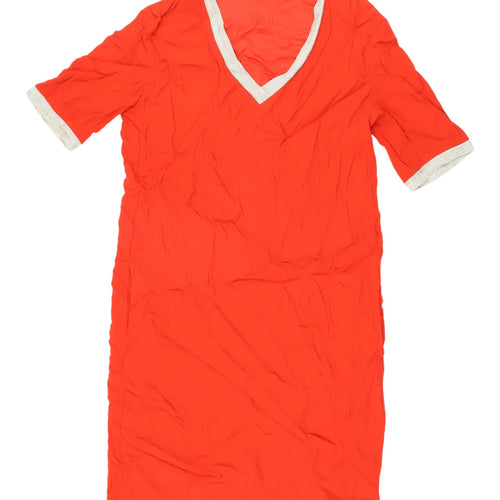 Gerard Darel Women's Red Shift Dress, Size 10