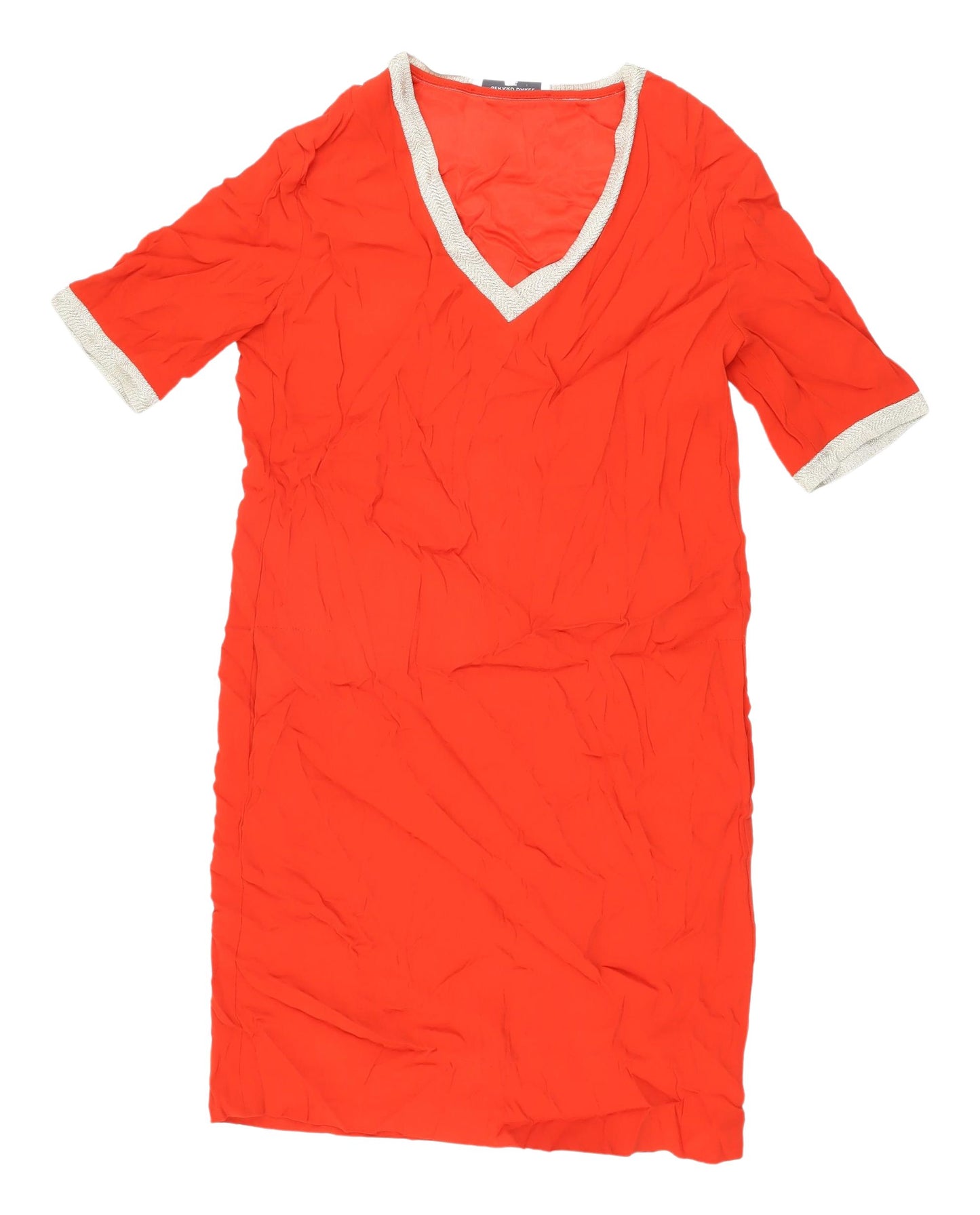 Gerard Darel Women's Red Shift Dress, Size 10