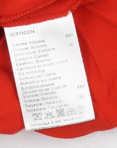 Gerard Darel Women's Red Shift Dress, Size 10