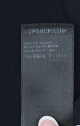Topshop Women's Black Kimono Jacket Size 6