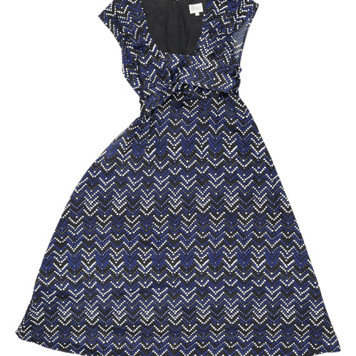 Kaliko Women's Multicoloured Chevron A-Line Dress