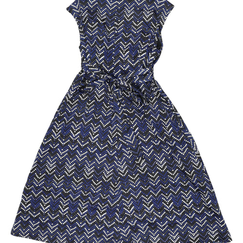 Kaliko Women's Multicoloured Chevron A-Line Dress