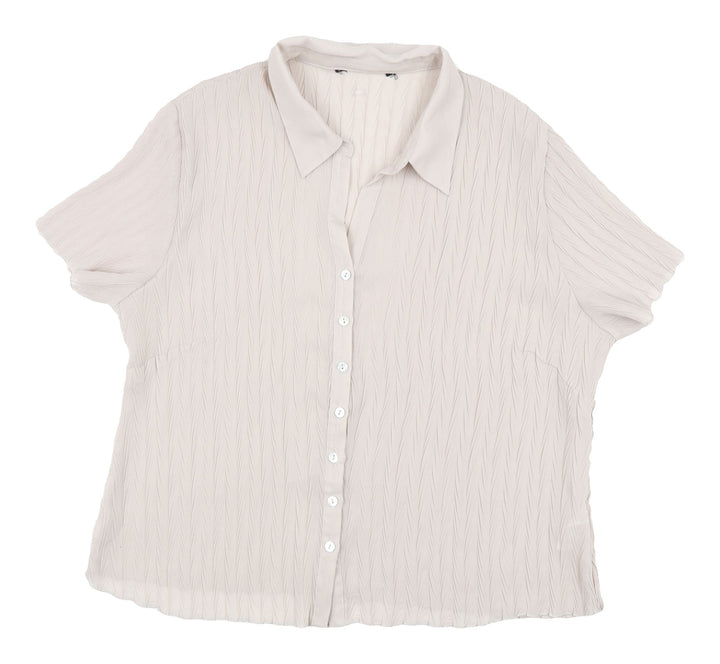 Debenhams Women Beige Button-Up Shirt, Size 20, Casual