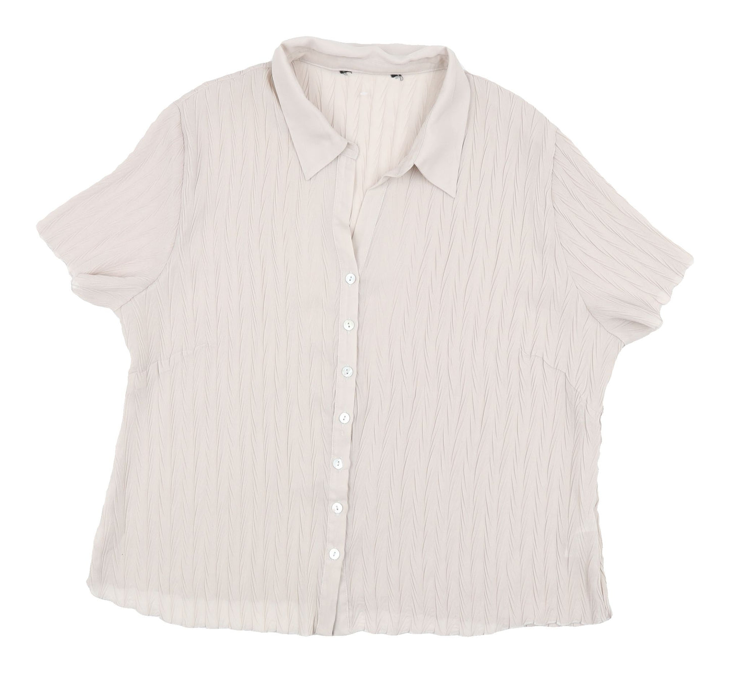Debenhams Women Beige Button-Up Shirt, Size 20, Casual
