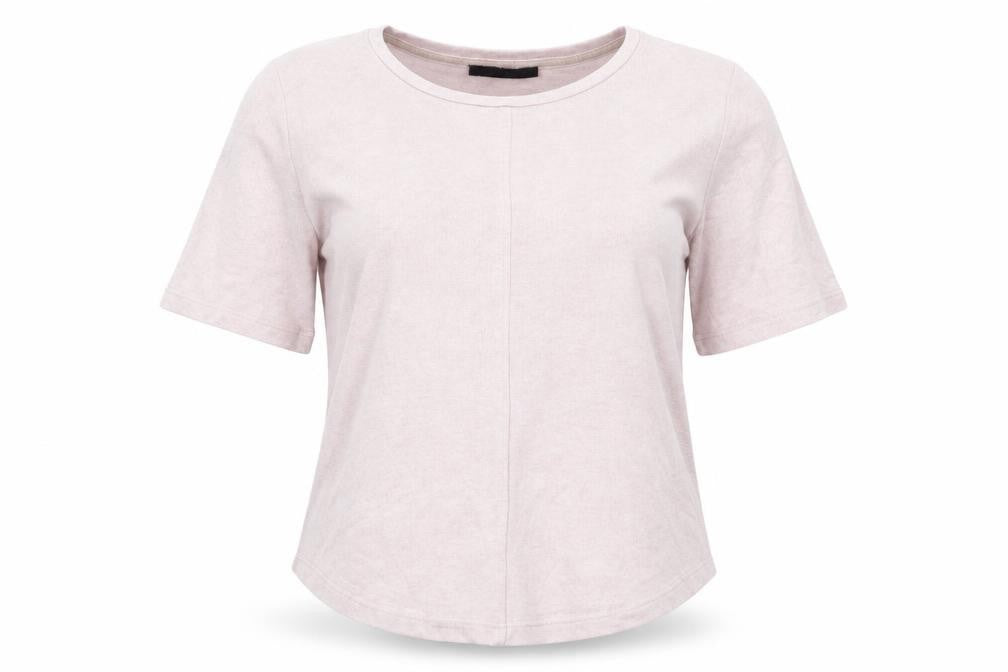 Marks and Spencer Pink Crew Neck T-Shirt - Size 8 Short Sleeve