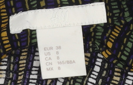 H&M Women's Multicoloured Striped Camisole Tank Top Size 10