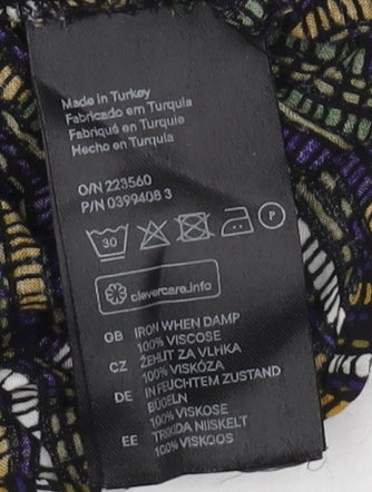 H&M Women's Multicoloured Striped Camisole Tank Top Size 10