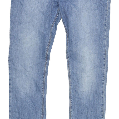 Marks and Spencer Men's Blue Slim Jeans, Size M, 32W, 33L
