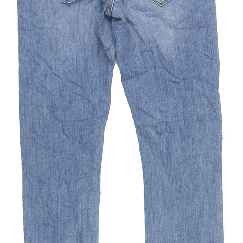 Marks and Spencer Men's Blue Slim Jeans, Size M, 32W, 33L
