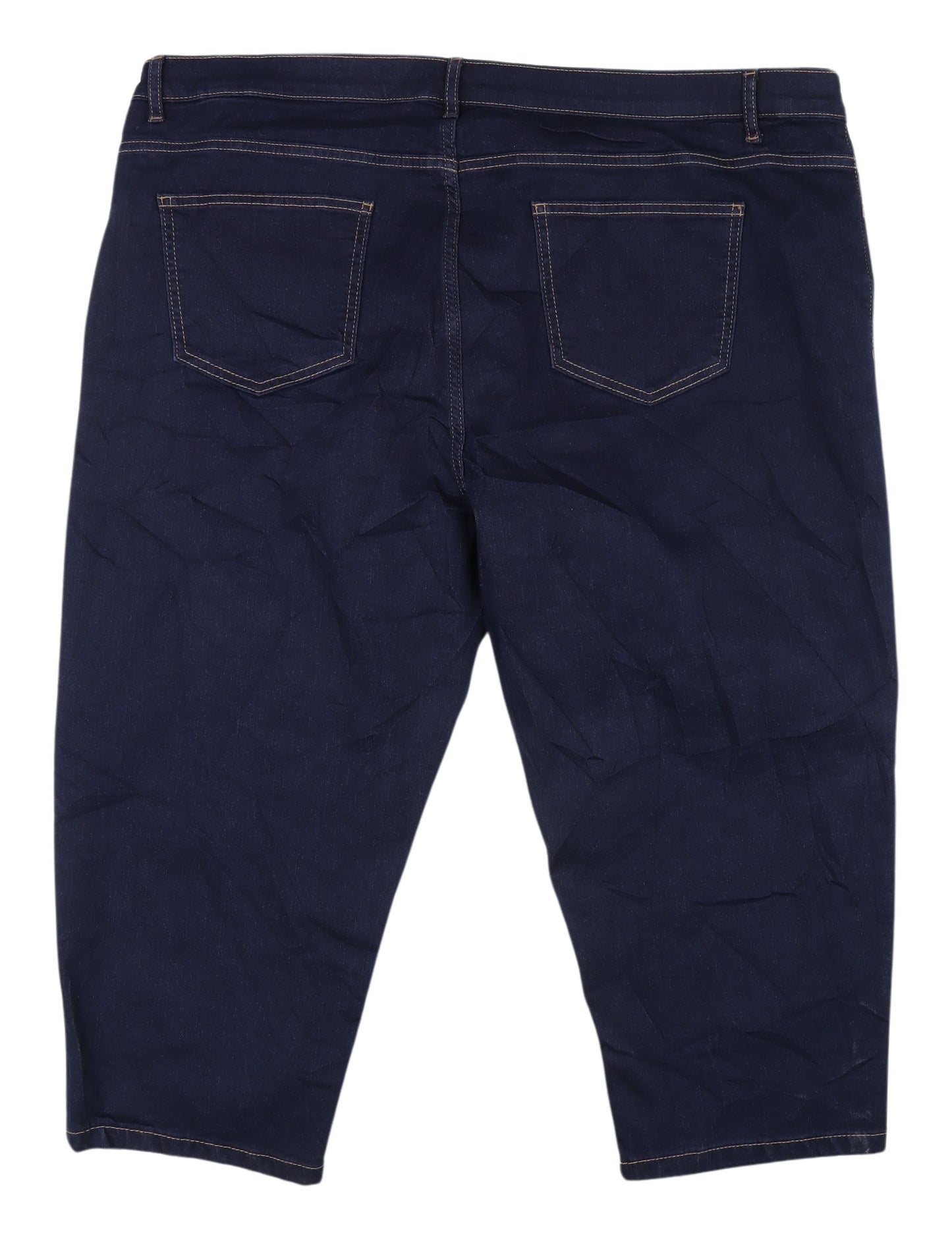 Marks and Spencer Women's Blue Cropped Jeans Size 24