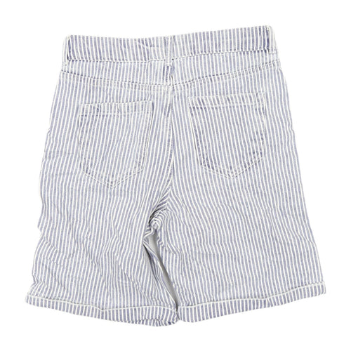 Marks & Spencer Women's Blue Stripe Boyfriend Shorts