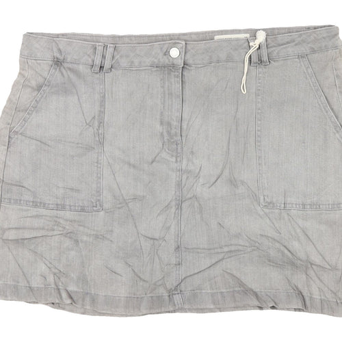 Marks and Spencer Women's Grey Skirt Size 20