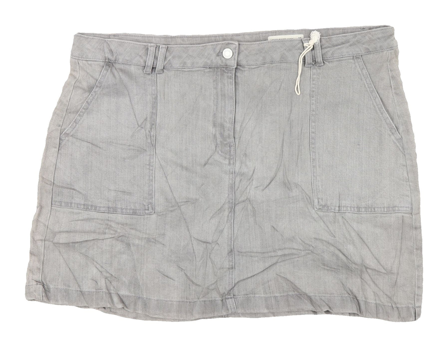 Marks and Spencer Women's Grey Skirt Size 20