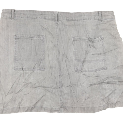 Marks and Spencer Women's Grey Skirt Size 20