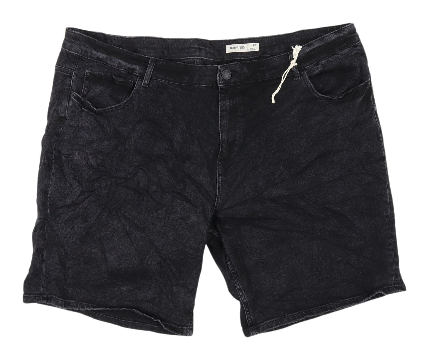 Marks and Spencer Women's Black Boyfriend Shorts