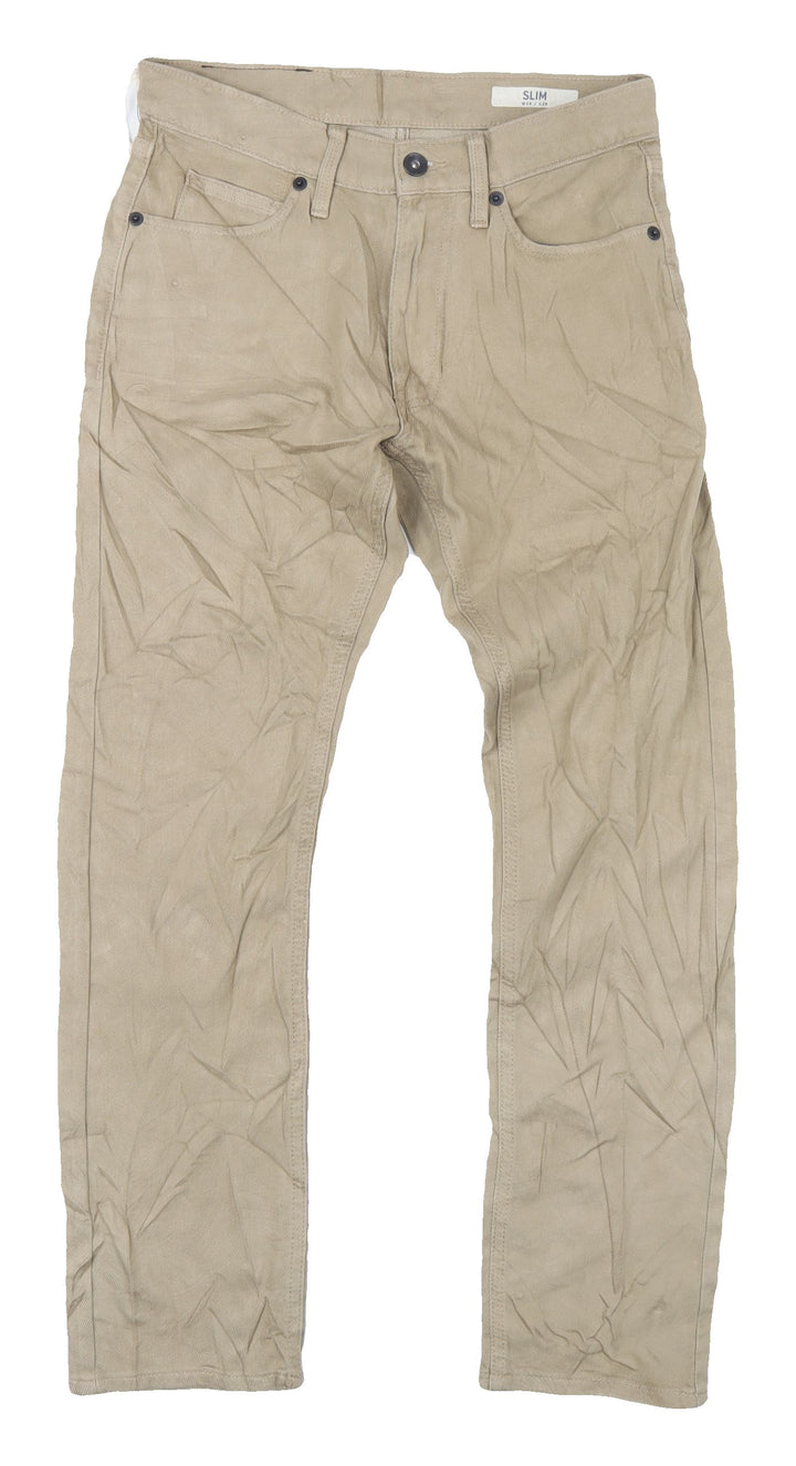 Marks and Spencer Men's Beige Slim Jeans Size 28