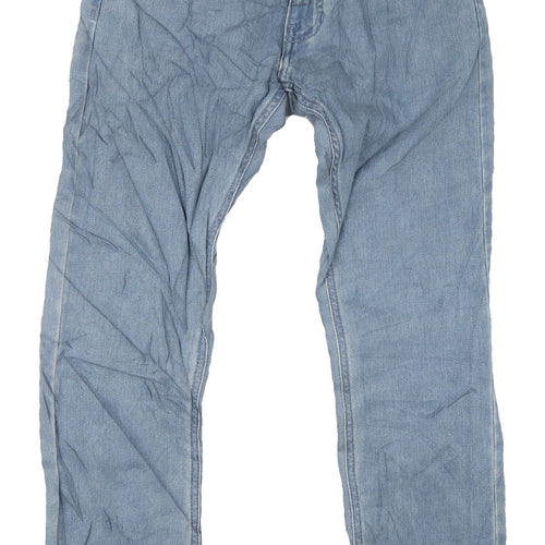 Marks and Spencer Men's Blue Slim Denim Jeans XS