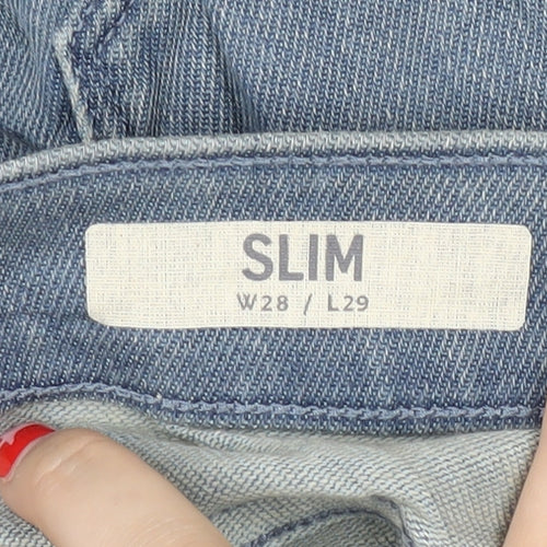 Marks and Spencer Men's Blue Slim Denim Jeans XS