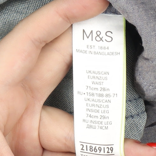 Marks and Spencer Men's Blue Slim Denim Jeans XS