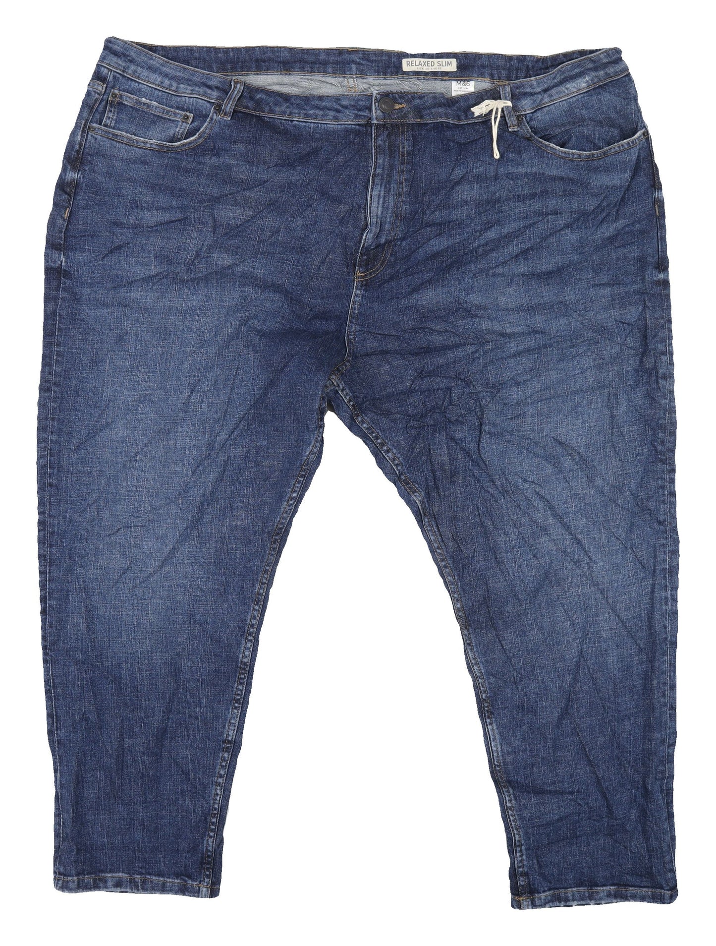 Marks and Spencer Women's Blue Relaxed Slim Jeans