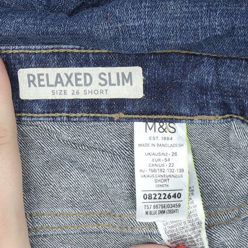 Marks and Spencer Women's Blue Relaxed Slim Jeans