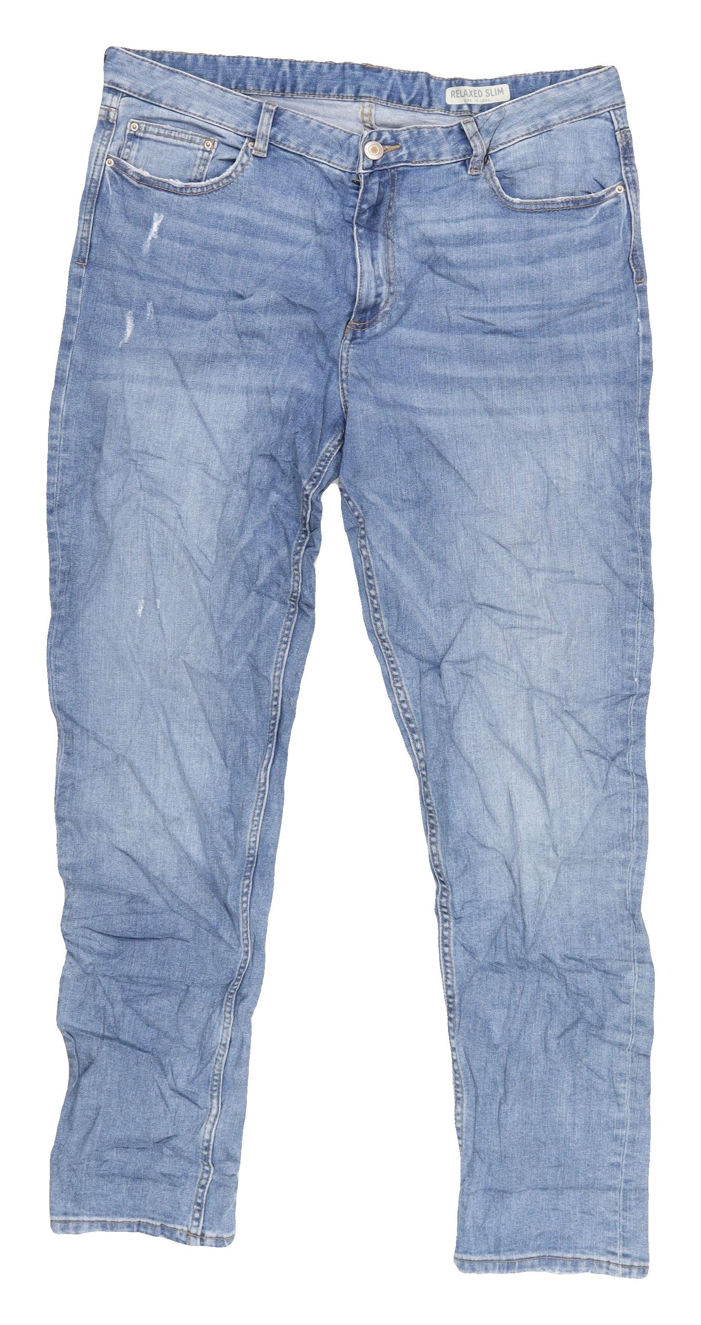 Marks and Spencer Women's Blue Relaxed Jeans Size 16