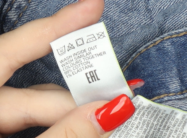 Marks and Spencer Women's Blue Relaxed Jeans Size 16