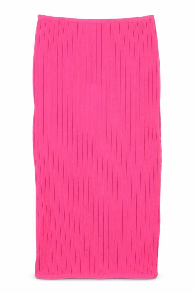Boohoo Women's Pink Midi Pencil Skirt Size 8