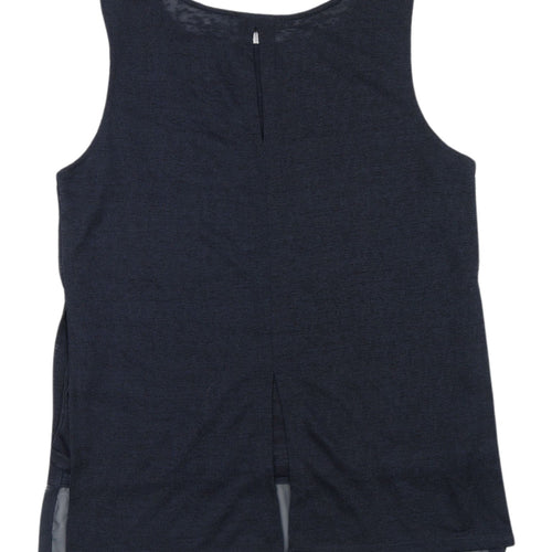 M&S Women's Blue Sleeveless Tank Top Size 12