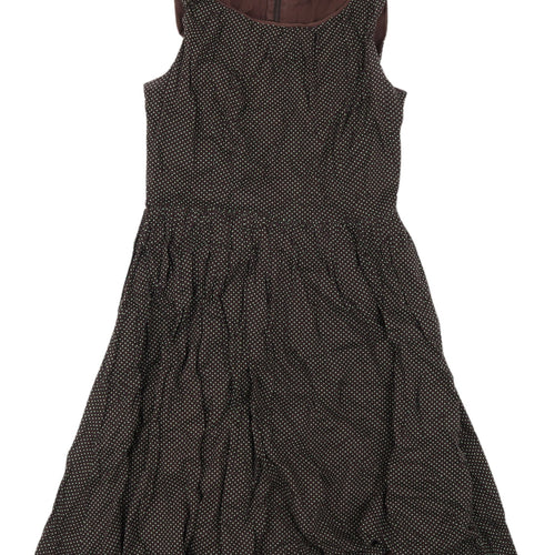 Princess Highway Women's Brown Polka Dot Dress Size 12