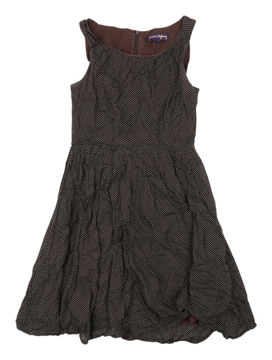 Princess Highway Women's Brown Polka Dot Dress Size 12