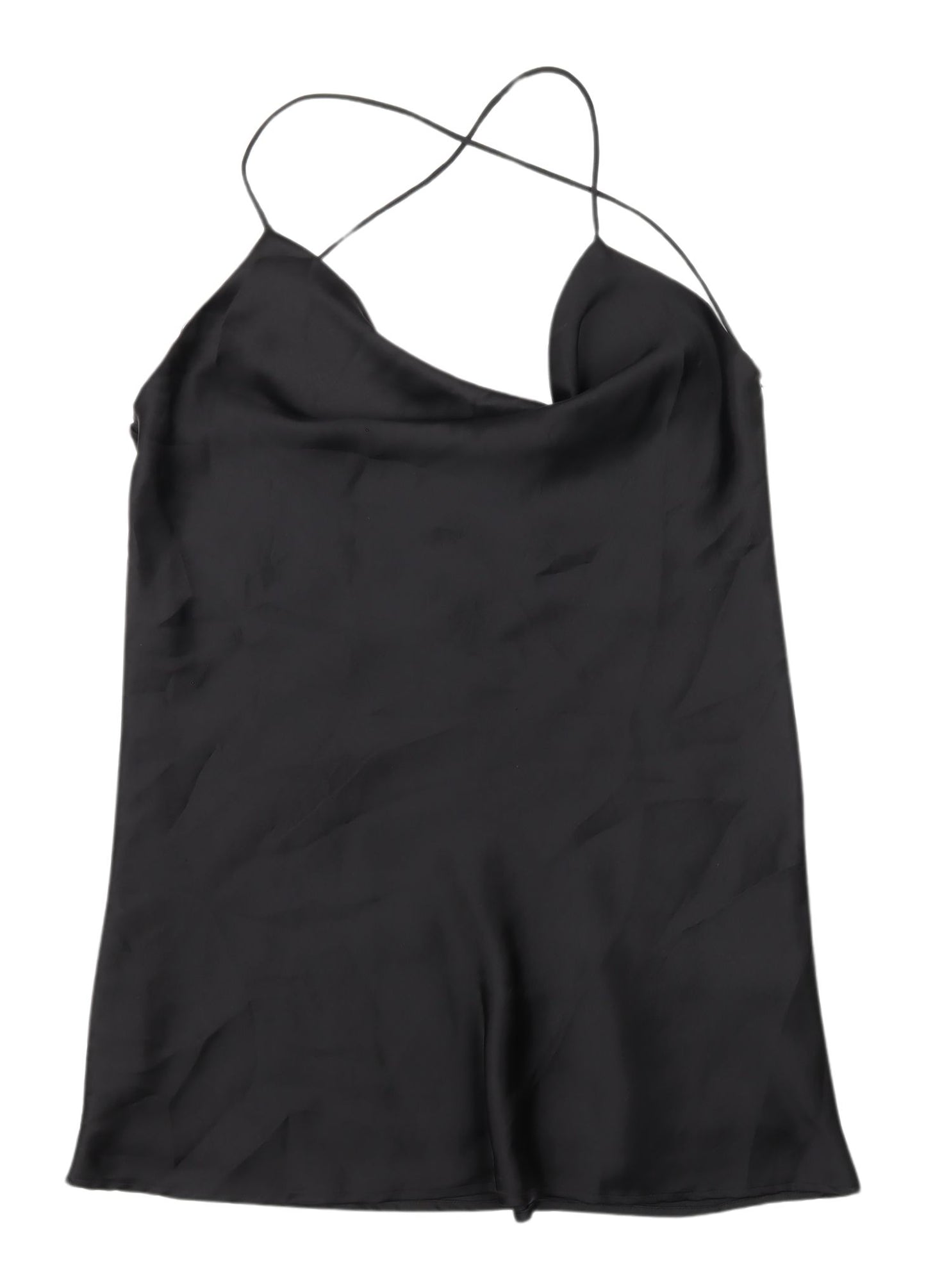 Zara Women's Black Slip Dress M Party Wear