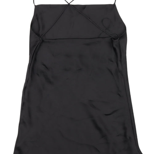 Zara Women's Black Slip Dress M Party Wear