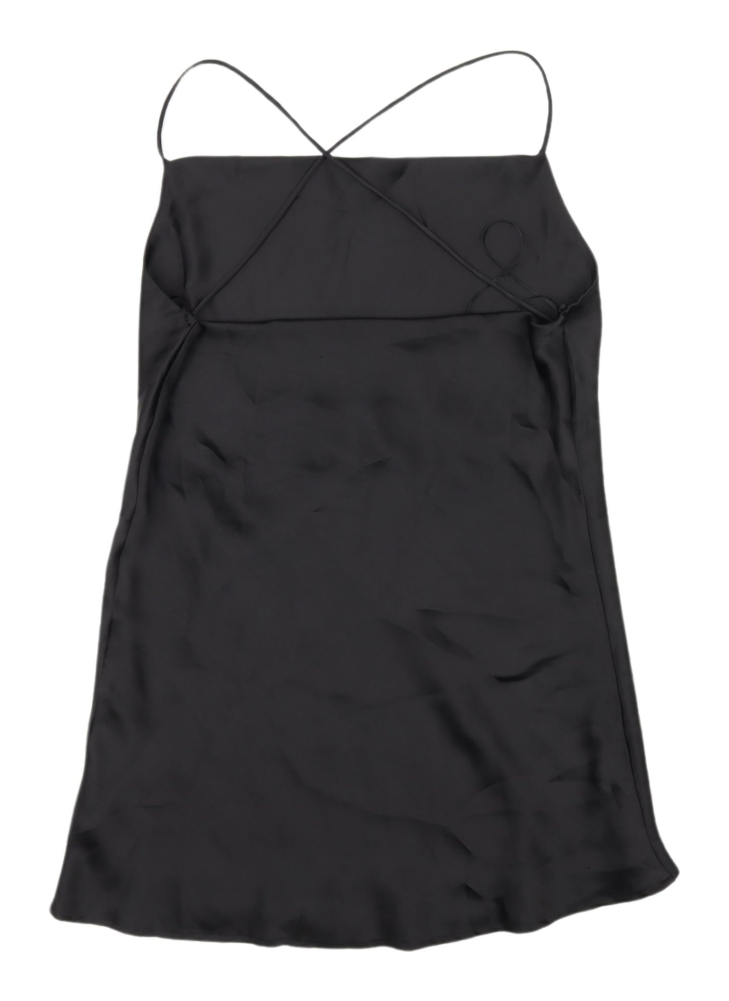 Zara Women's Black Slip Dress M Party Wear