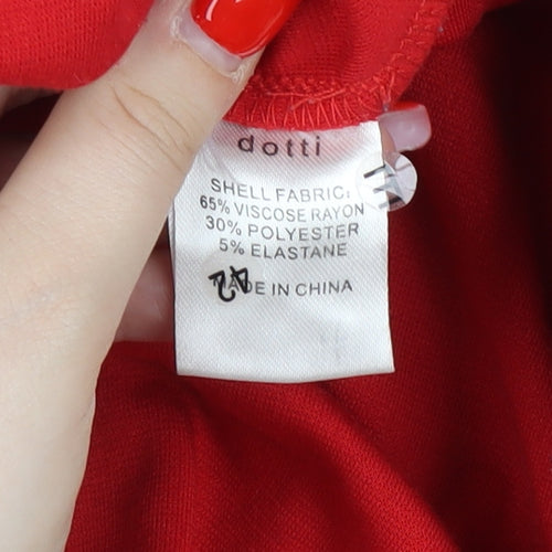 Dotti Women's Red Sleeveless Dress Size 8