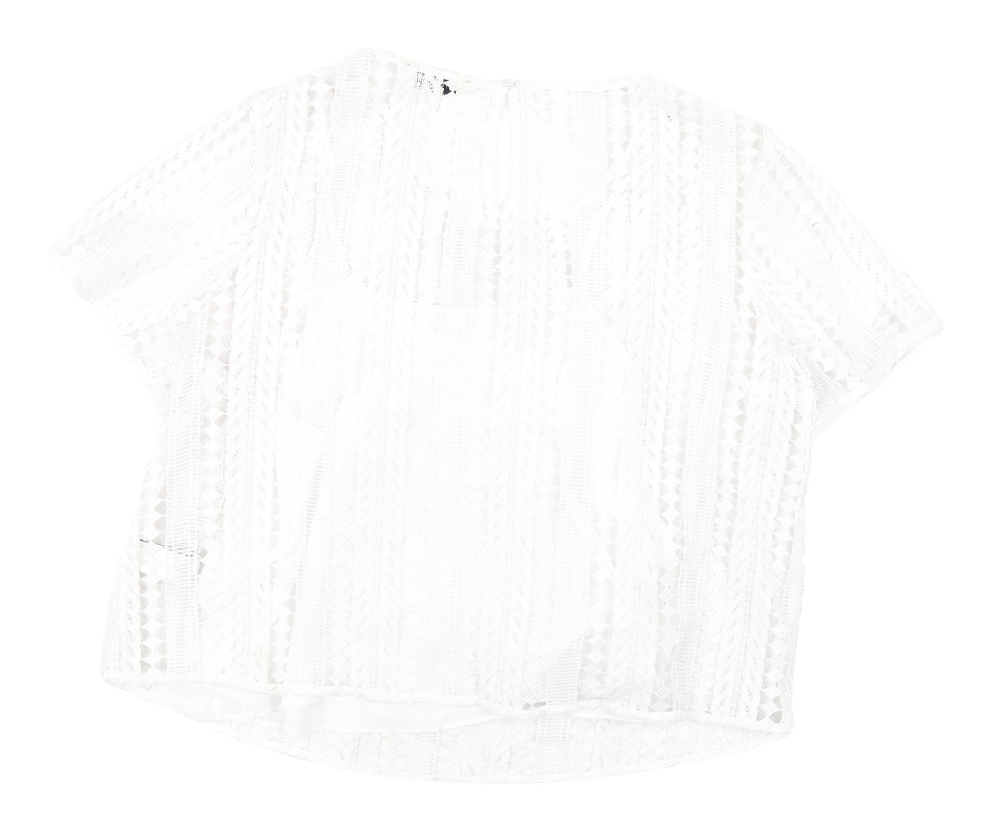 Marks and Spencer Women's White Lace Blouse Size 18