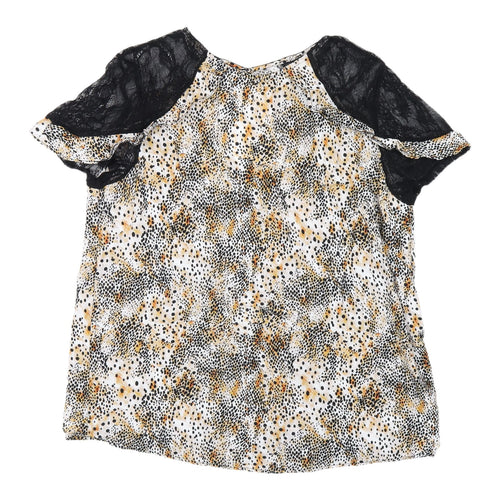 Next Women's Multicoloured Animal Print Blouse Size 14
