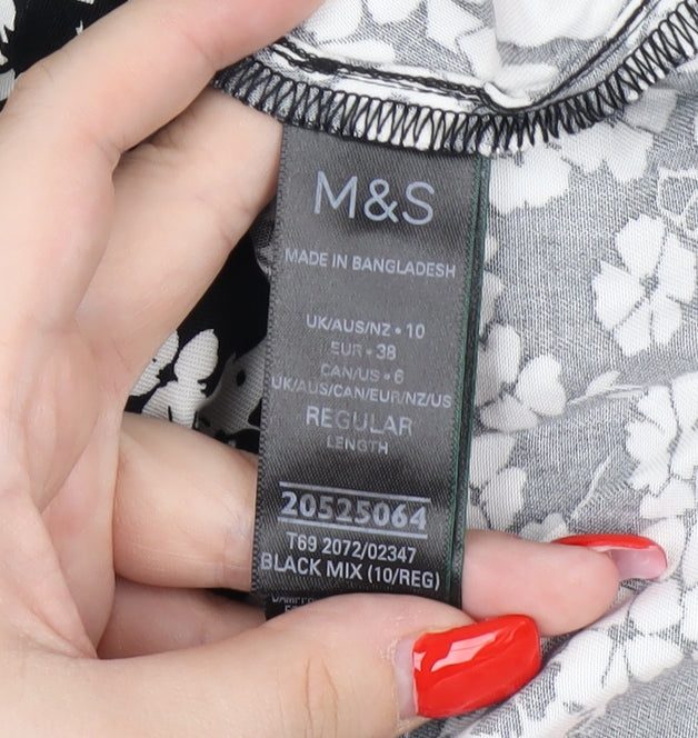 Marks and Spencer Floral Women's Dress, Size 10, Collared