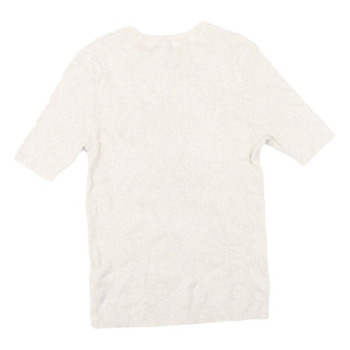 Marks and Spencer Women's Beige M Basic T-Shirt