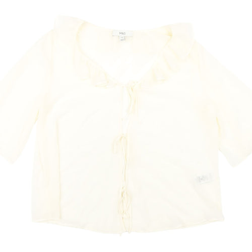 Marks and Spencer Women's Ivory Blouse Size 14
