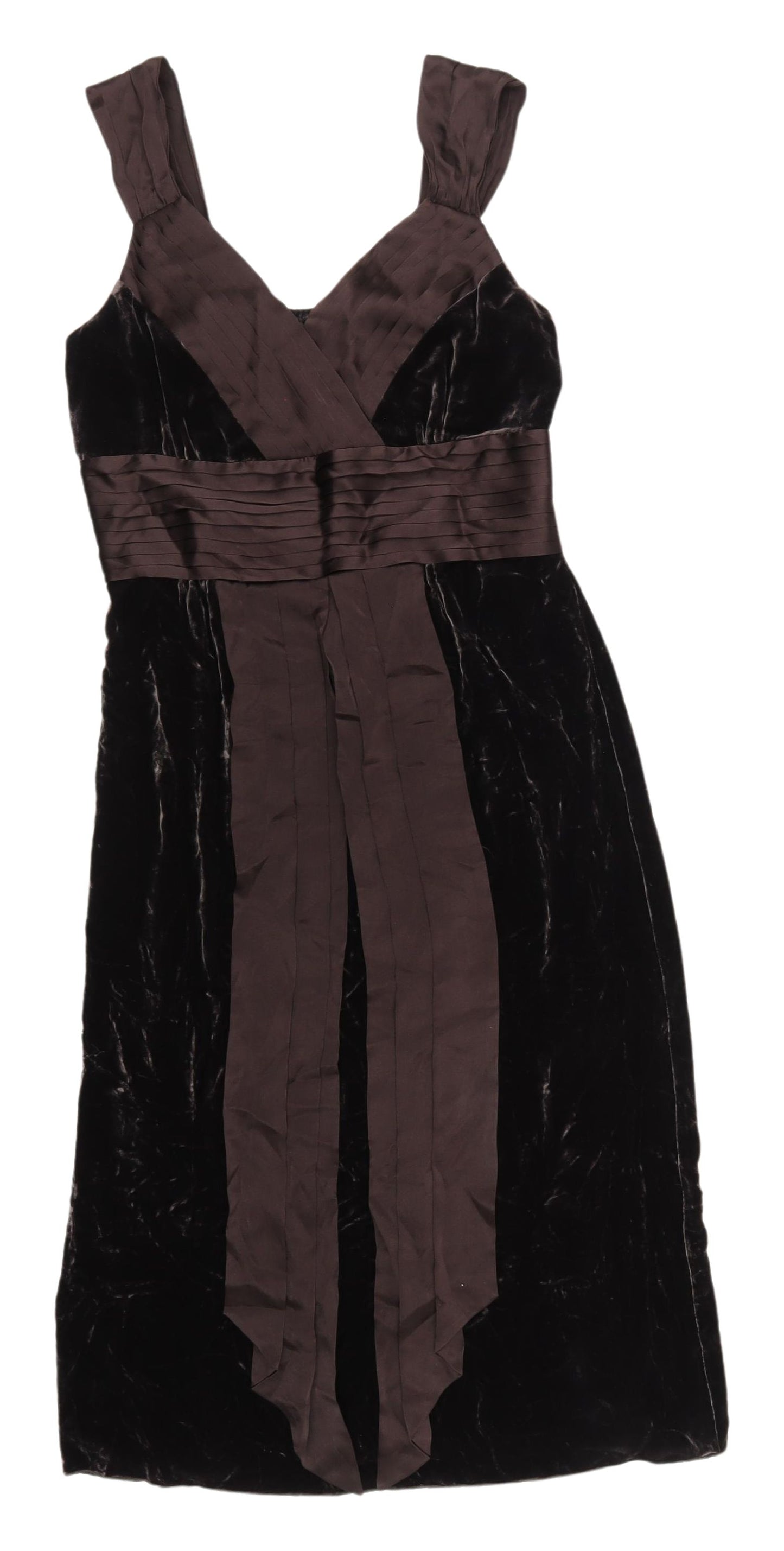 Phase Eight Women's Black Sleeveless Velvet Dress
