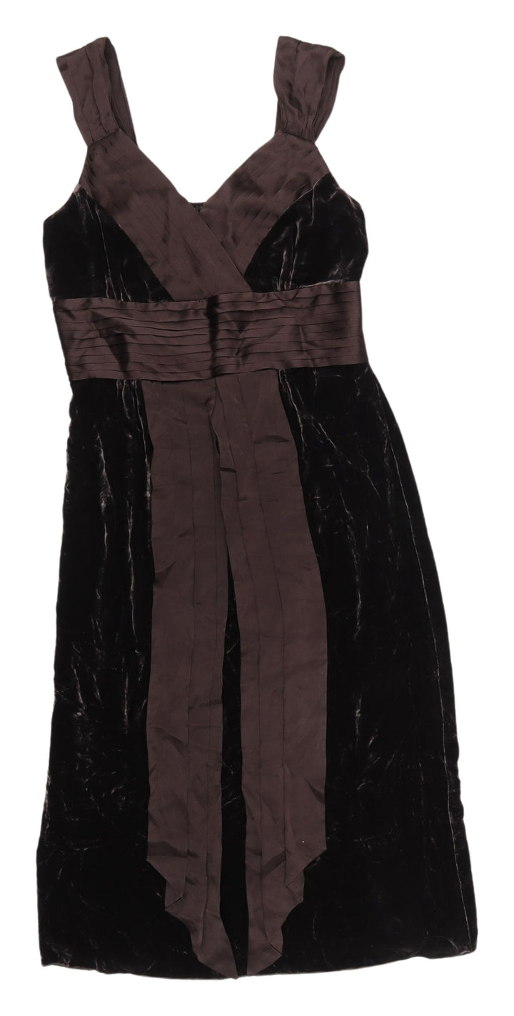 Phase Eight Women's Black Sleeveless Velvet Dress