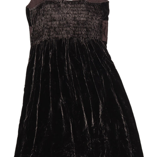Phase Eight Women's Black Sleeveless Velvet Dress