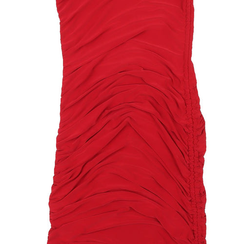 Club L London Women’s Red Strapless Bodycon Dress