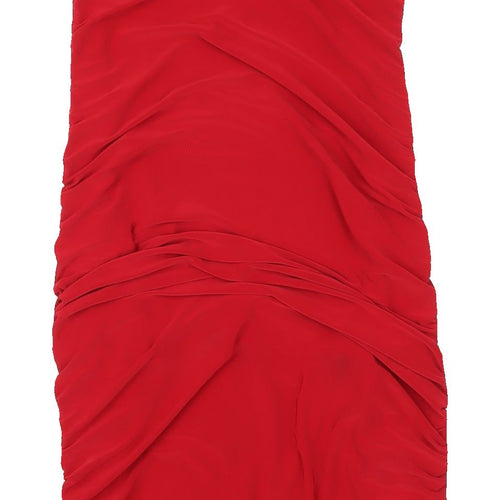 Club L London Women’s Red Strapless Bodycon Dress