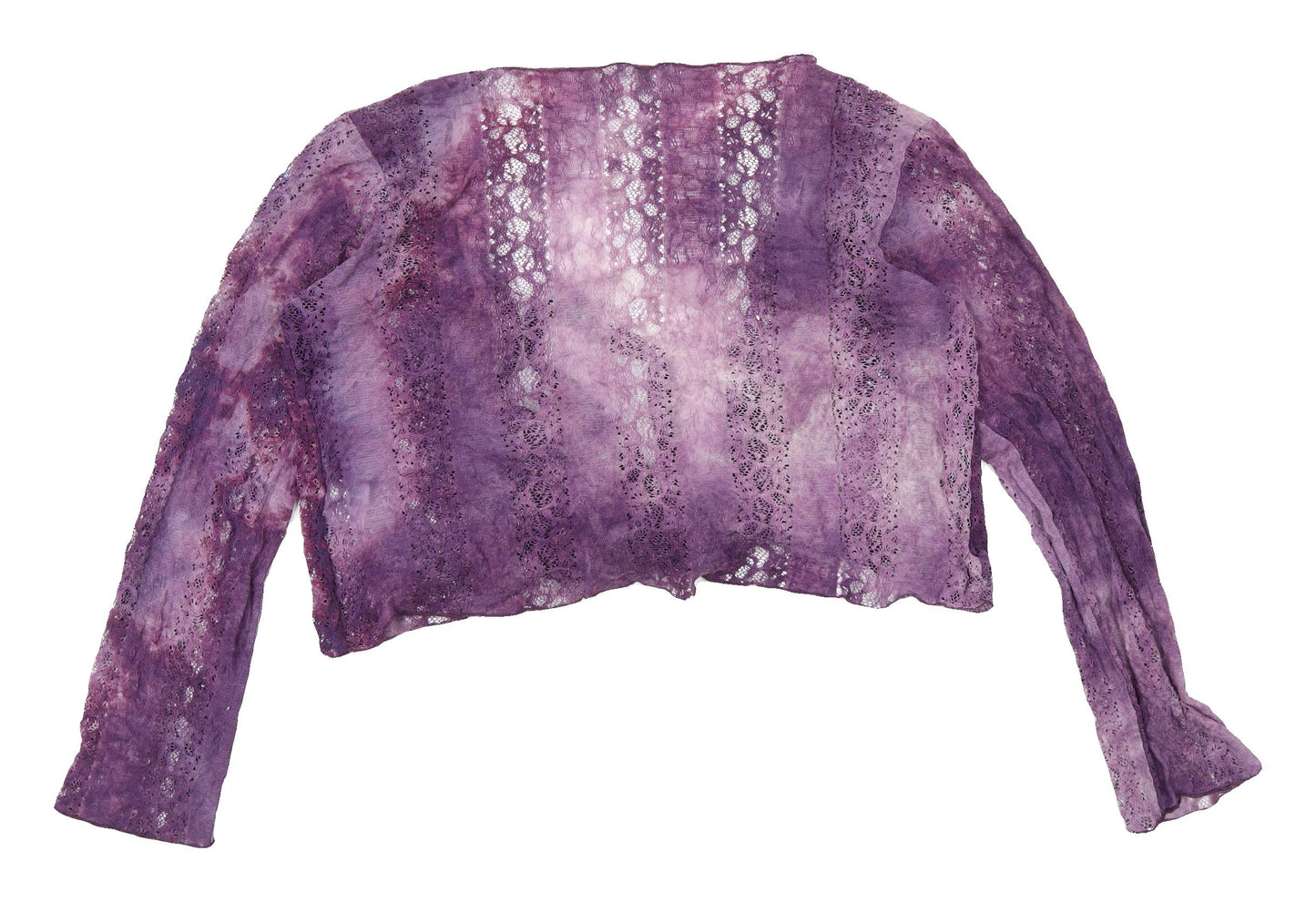 Per Una Women's Purple Lace Shrug, Size 16, Casual Elegance